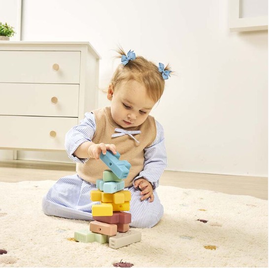 Miniland mäkké gumové kocky so zvieratkami